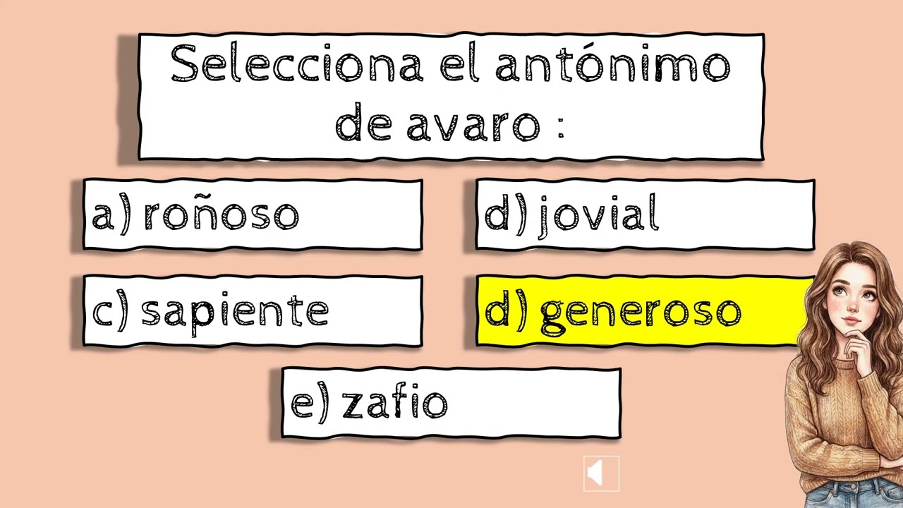Test antónimos📚🔍.  Epi. Nº29. Razonamiento verbal. Pruebas de ingreso a Universidades