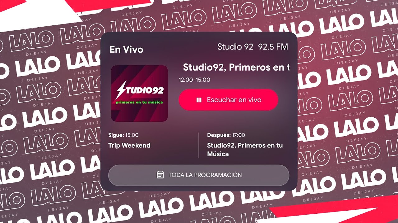 #LALO - SET STUDIO 92 / DÍA DEL DJ