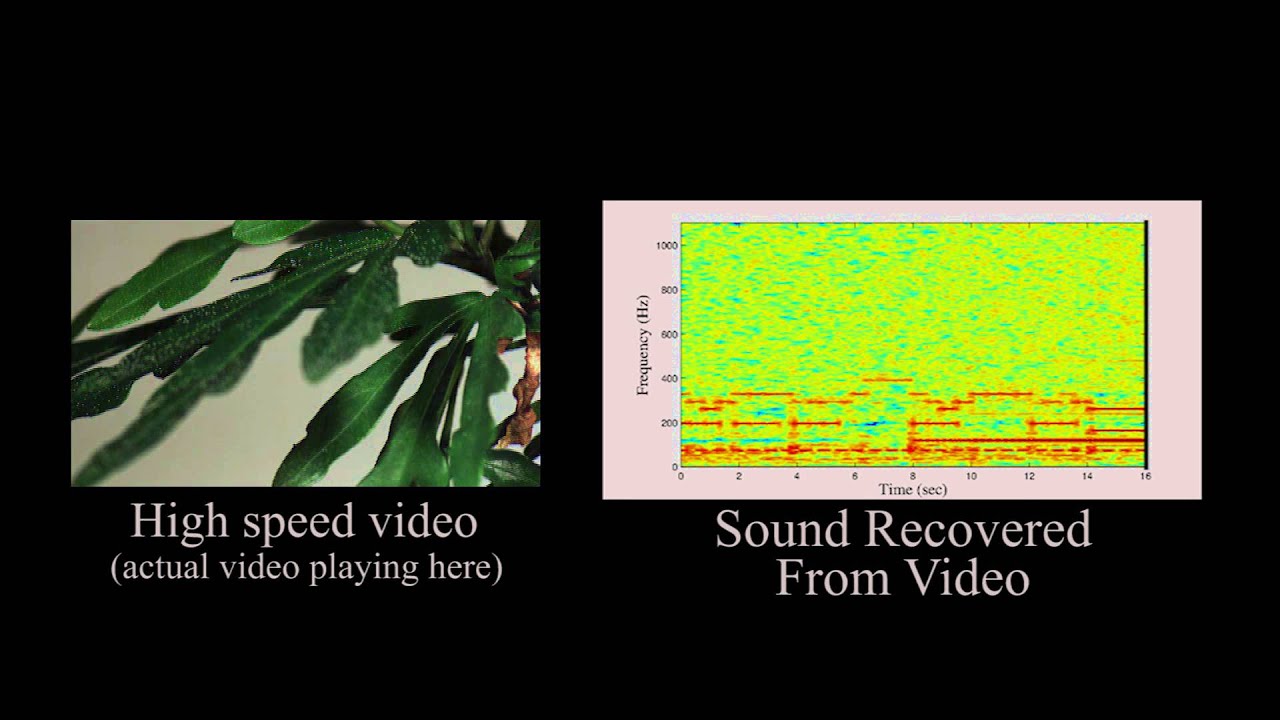 The Visual Microphone: Passive Recovery of Sound from Video