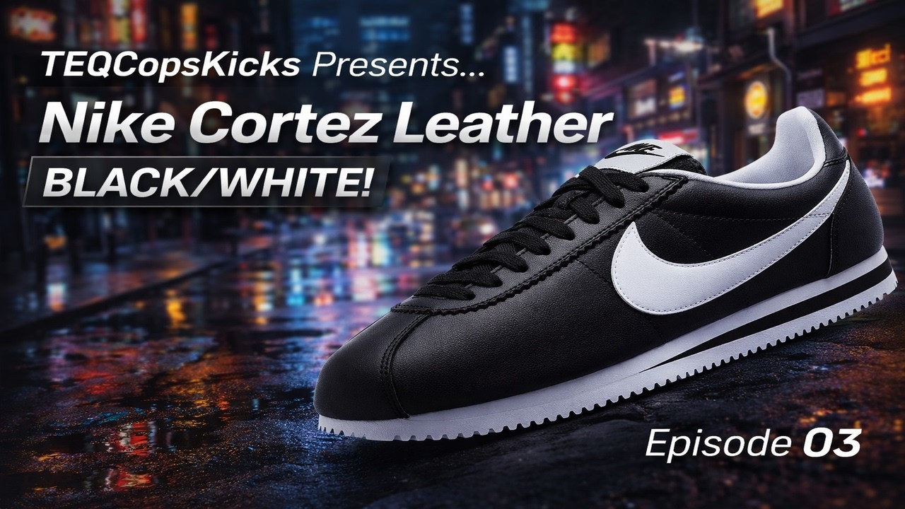 Nike Cortez Leather Black/White (DM4044-001) – Retro Icon Reworked | Episode 03