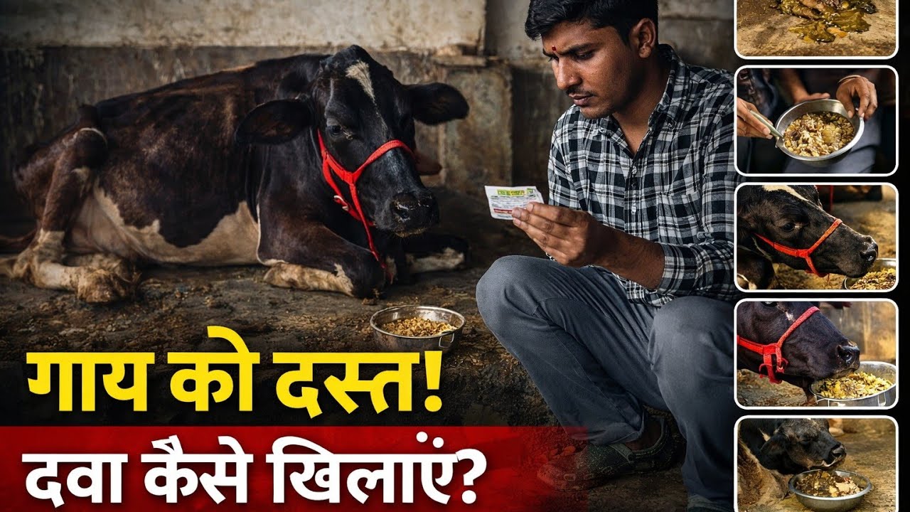 गाय को दस्त हो तो क्या करें दवा || खिलाने का सबसे आसान तरीका