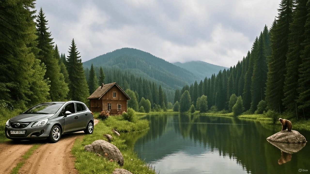 Magnificent natural lake tour in the middle of Küre Mountains - driving