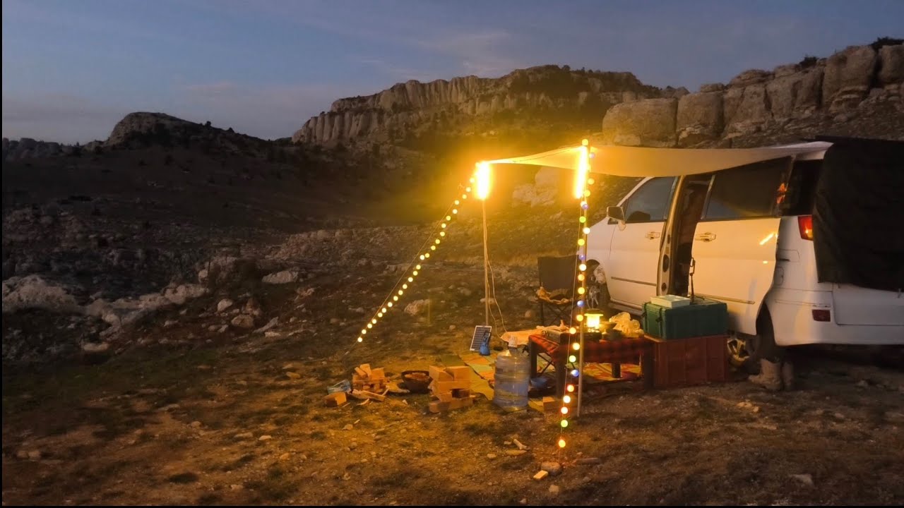 Feke Hopka dağı eteklerinde  kamp