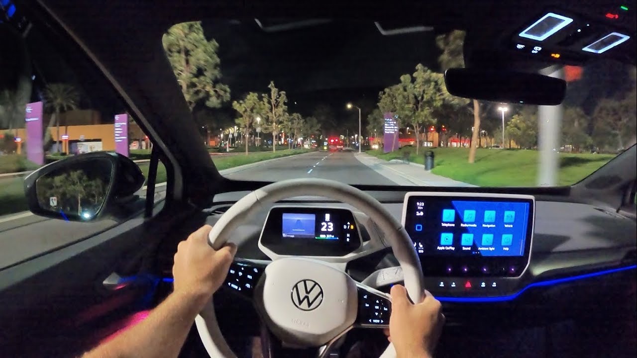 2021 Volkswagen ID.4 1st Edition POV Night Drive (3D Audio)(ASMR)