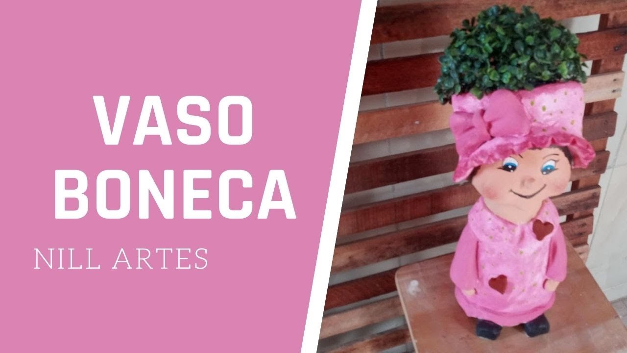 BONECA FOFINHA DE RECICLAGEM E CIMENTO