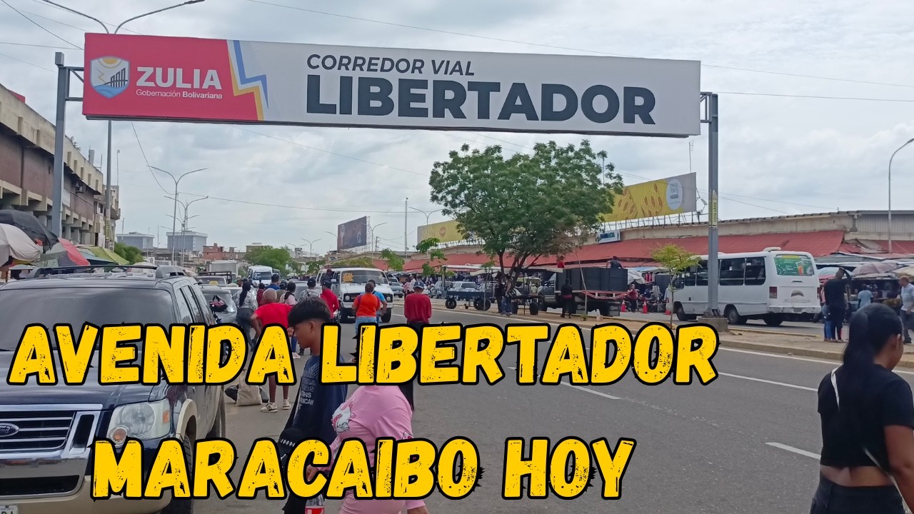 Caminanndo por la AVENIDA LIBERTADOR  de MARACAIBO