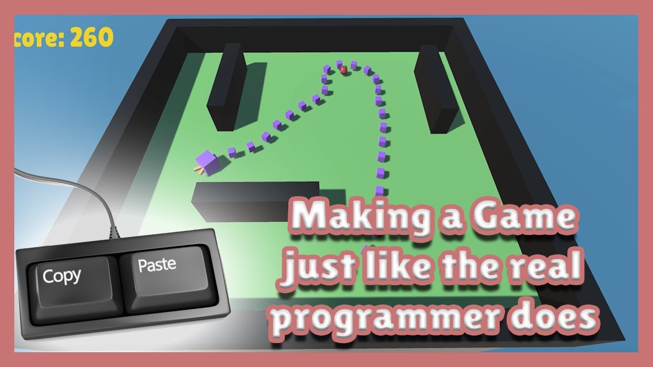 I Made The 3D Snake Game in Unity By Only Copying and Pasting