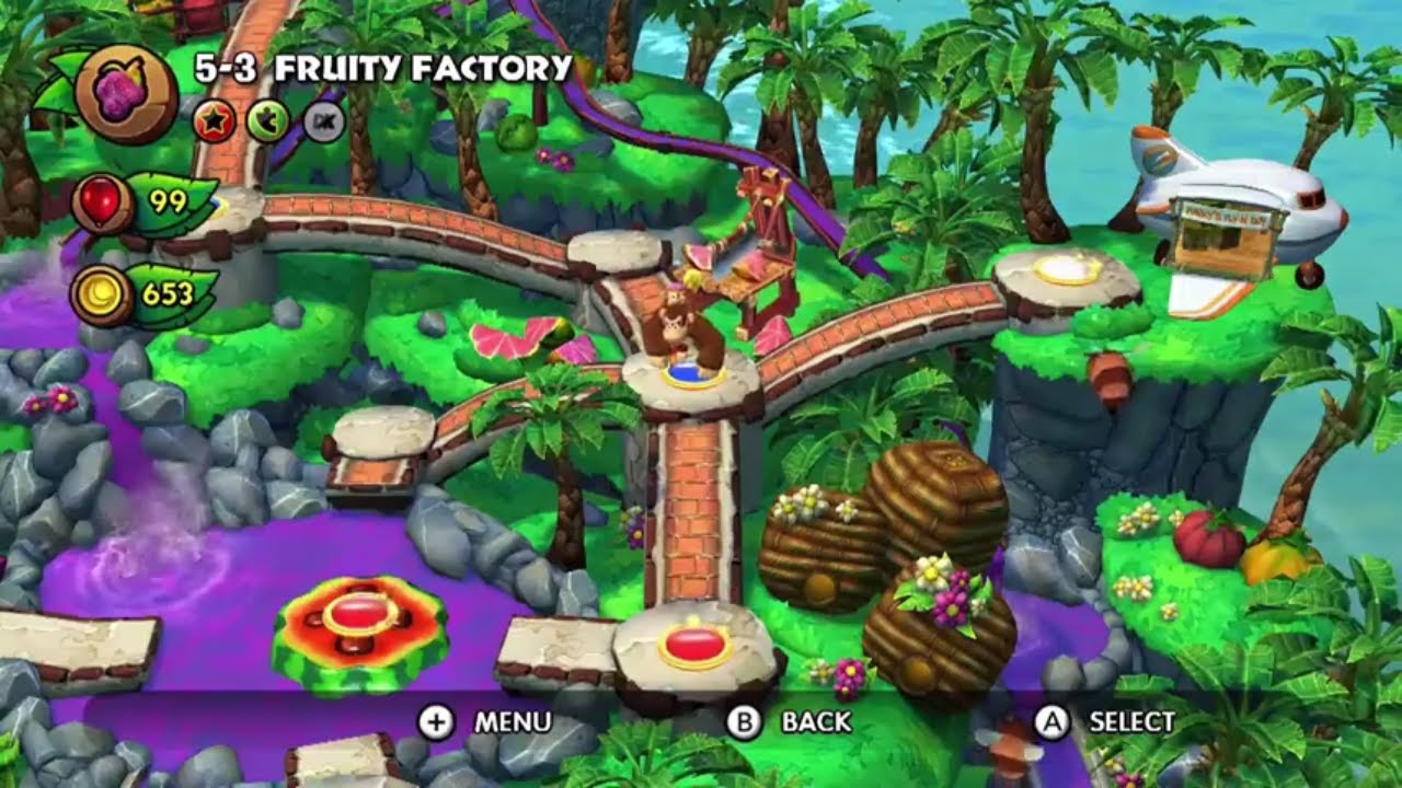 Donkey Kong Country: Tropical Freeze | 5-3 Fruity Factory
