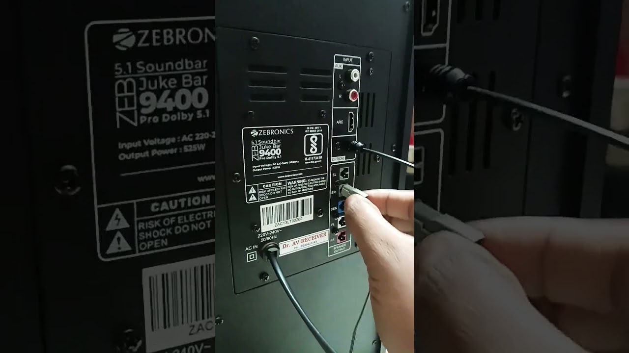 Zebronic Zeb-juke bar 9400 no sound out after warranty period rectified by Dr AV RECEIVER 9380431244