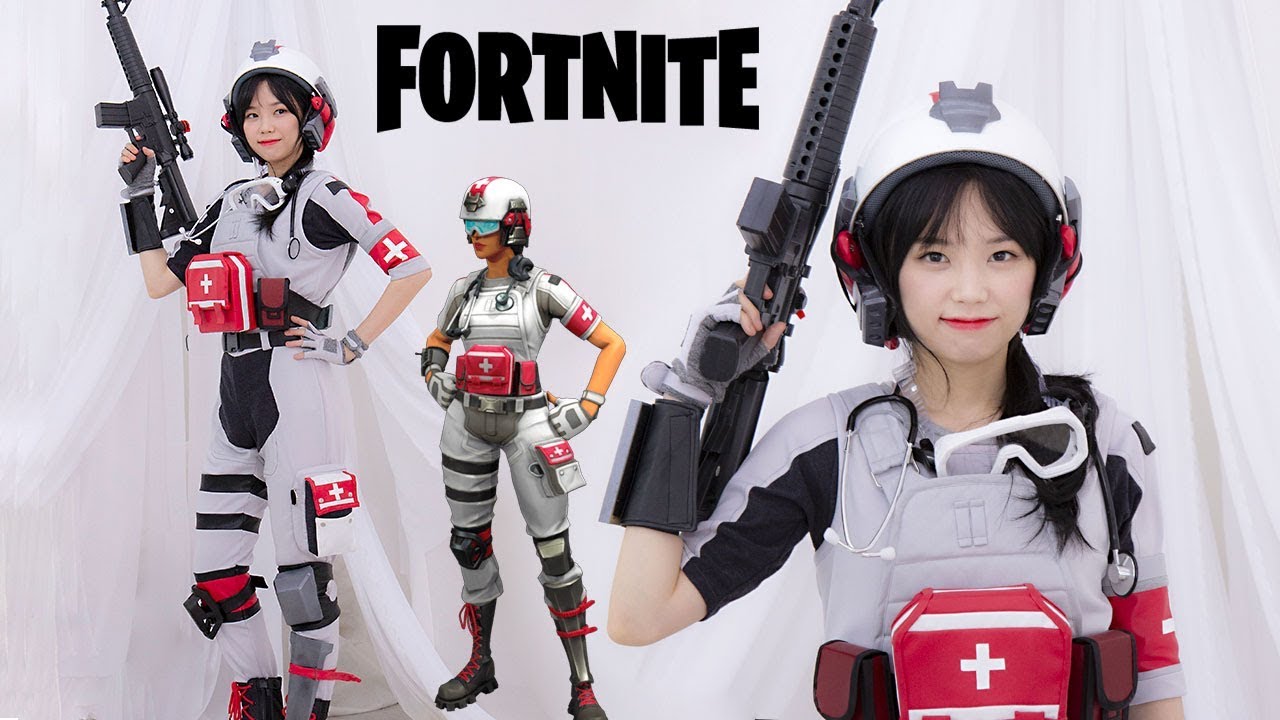 [Fortnite] Making Field Surgeon Costume  우정잉 & 헤다 달력📆 콜라보 part.2 포트나이트_ 헤다 입덕영상