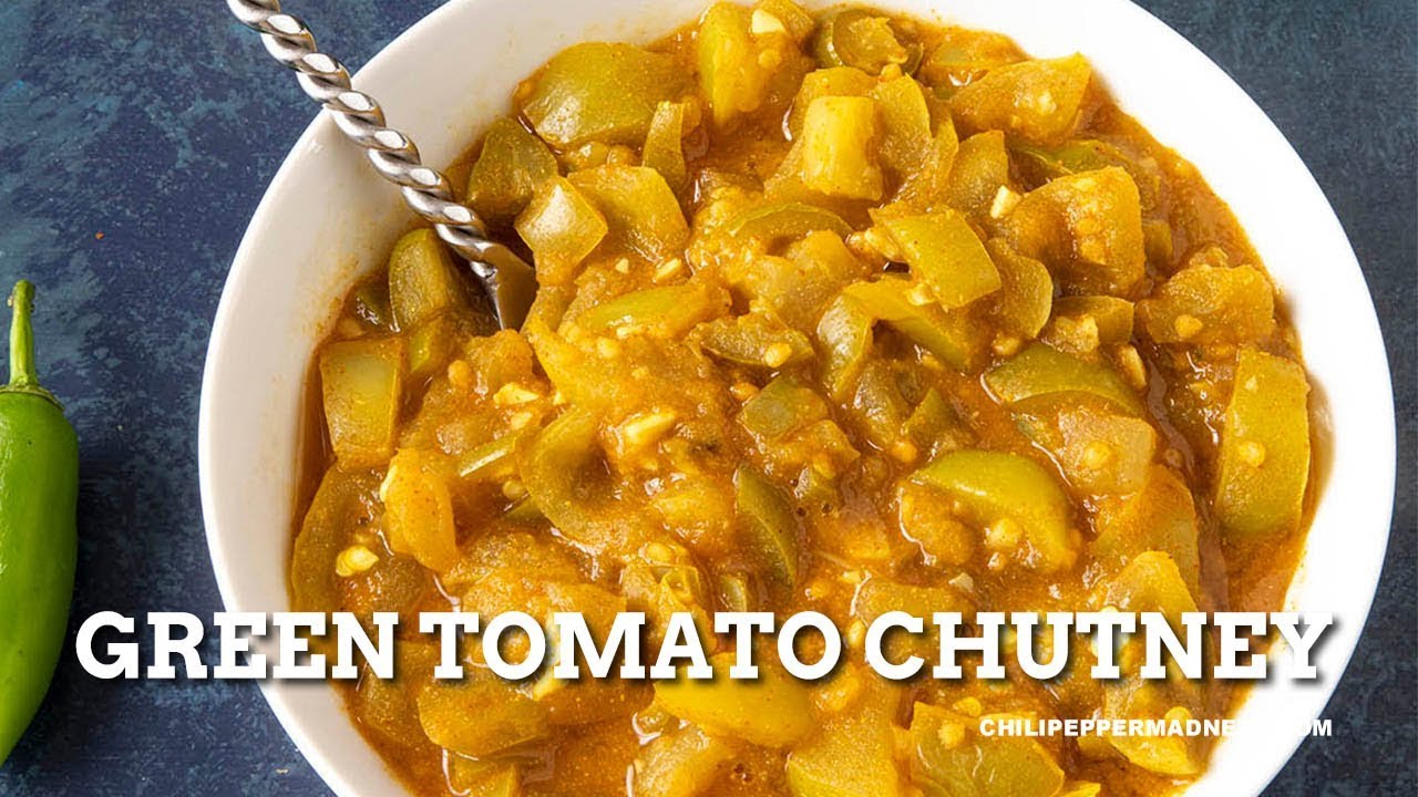 Green Tomato Chutney Recipe - Awesome Condiment #shorts