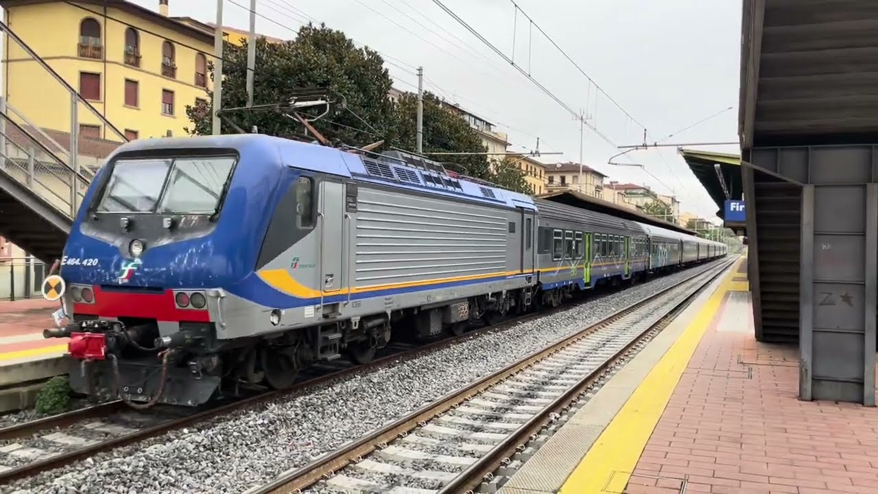 Treni vecchi e nuovi tra Empoli e Firenze Campo di Marte! - Maestose D445￼
