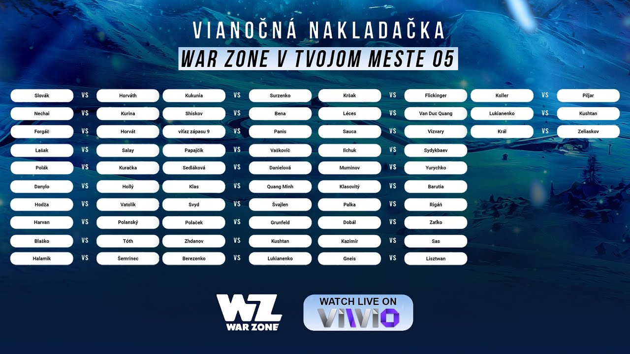 WarZone v Tvojom Meste 5 - Vianočn&aacute; Nakladačka | Turnaj 🏆