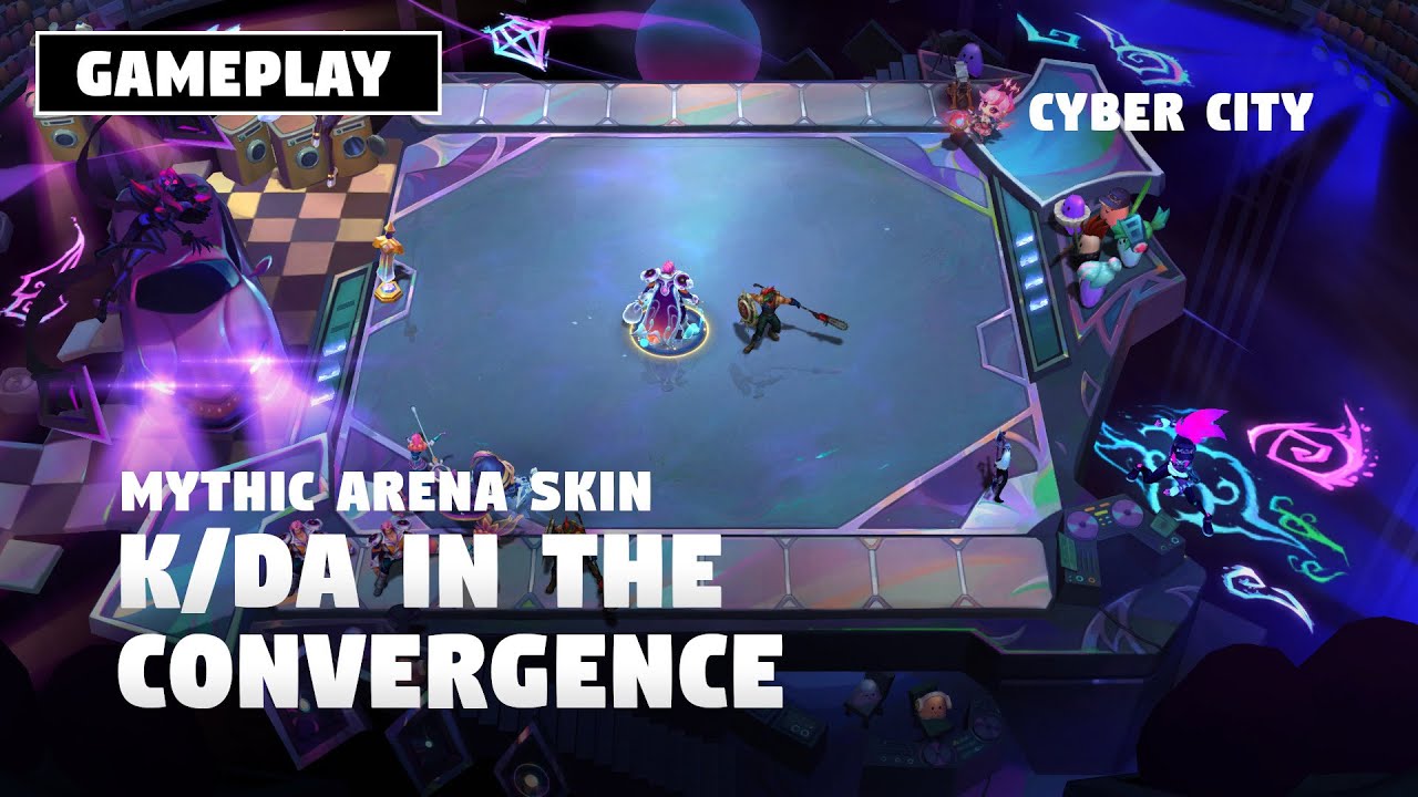 K/DA IN THE CONVERGENCE (GAMEPLAY) - MYTHIC ARENA SKIN | TFT SET 14
