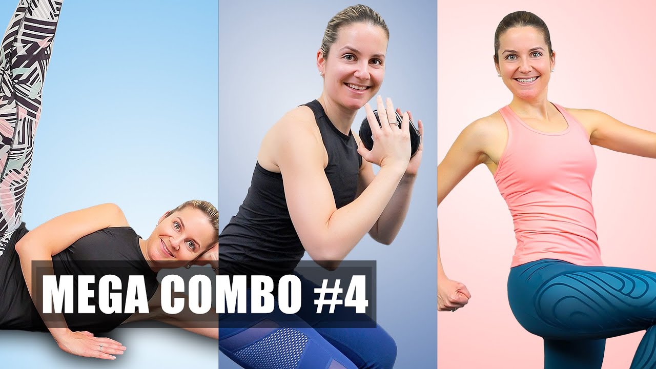 MEGA COMBO #4 🧡  PIERNAS FUERTES Y GLÚTEOS BONITOS | SIENTETE JOVEN