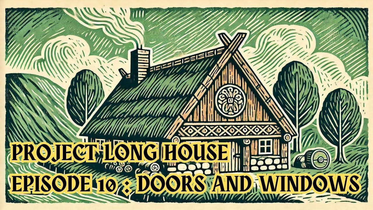 Project Longhouse Episode 10 - Adding doors and windows