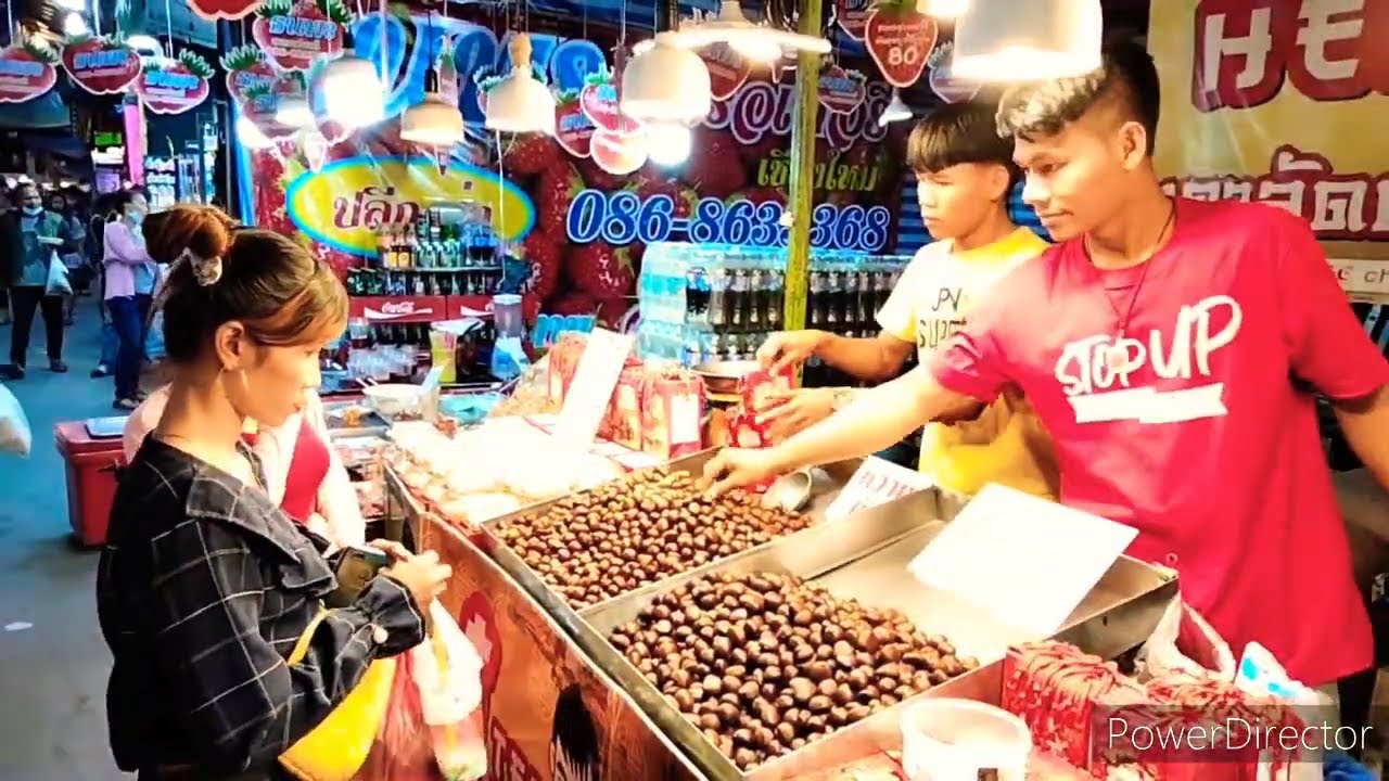 Walking Tour of Night Market in Khon Kaen Thailand