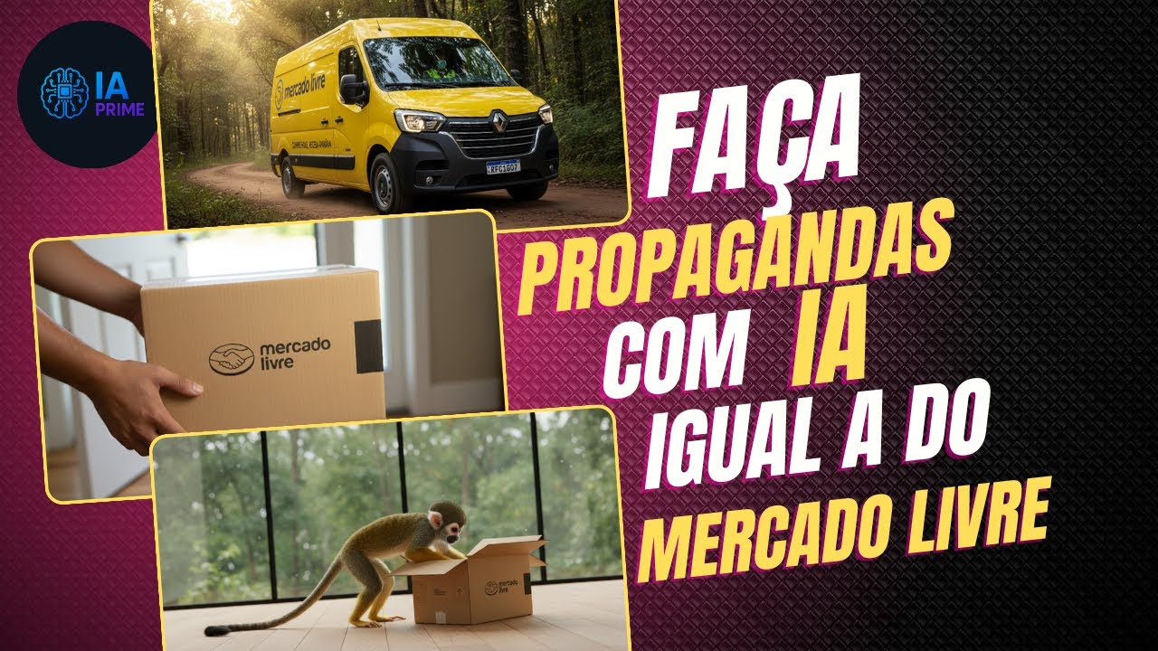 📦 COMO FAZER PROPAGANDA COM IA IGUAL A DO MERCADO LIVRE!!
