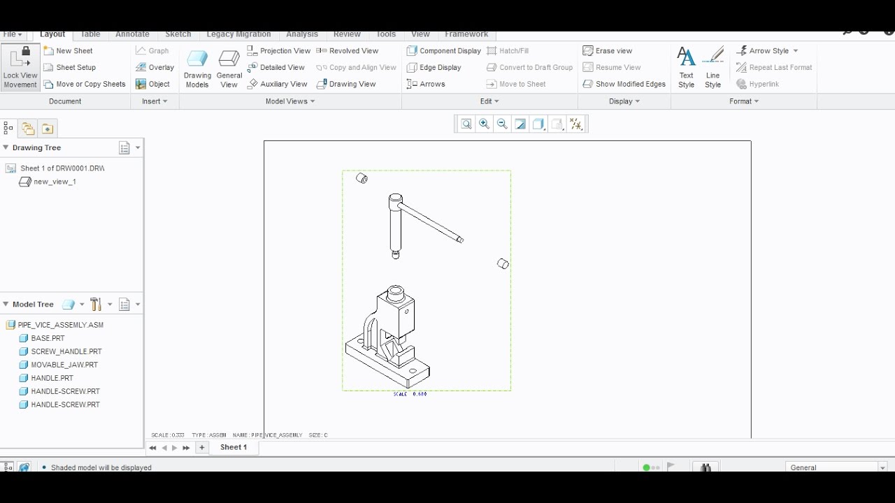 EXPLODED VIEW IN CREO PARAMETRIC