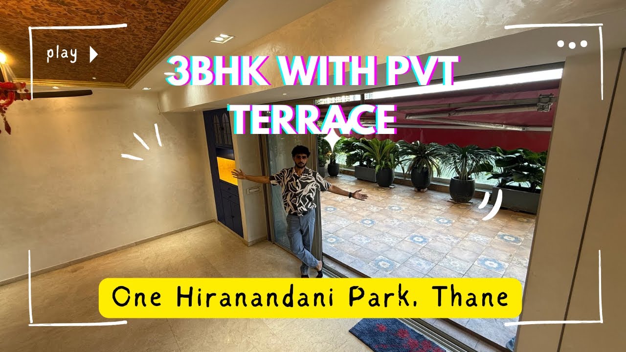 Beautiful 3Bhk With Pvt Terrace at One Hiranandani Park, Thane For Sale