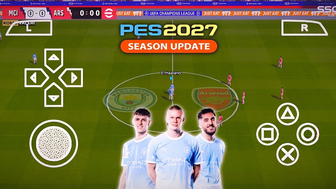 eFootball PES 2027 PPSSPP: Обновление последних трансферов, новые лица, камера как на PS5 и лучша...