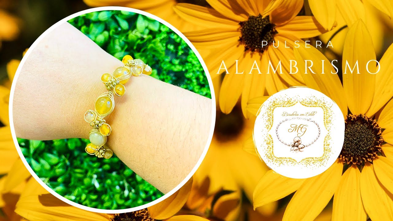PULSERA EN ALAMBRISMO | Pulsera en Alambrismo y cristales ESPIGA