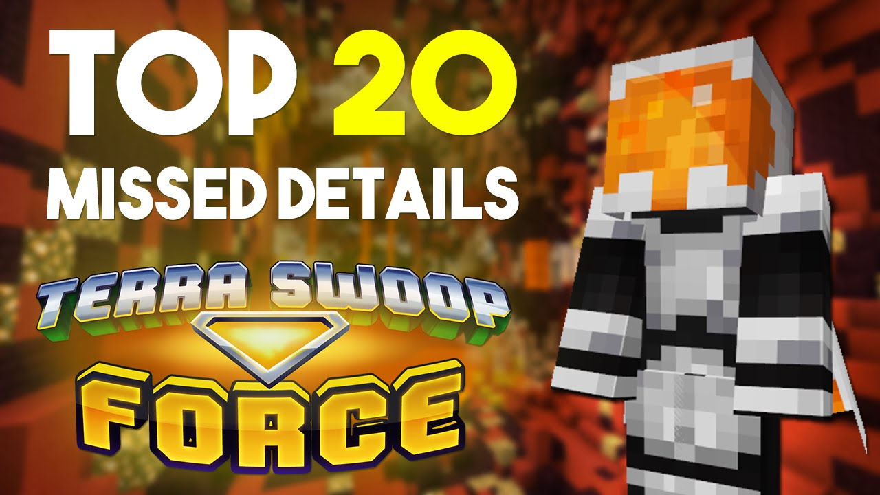 The Top 20 Details you probably missed in Terra Swoop Force (Minecraft Adventure Map)