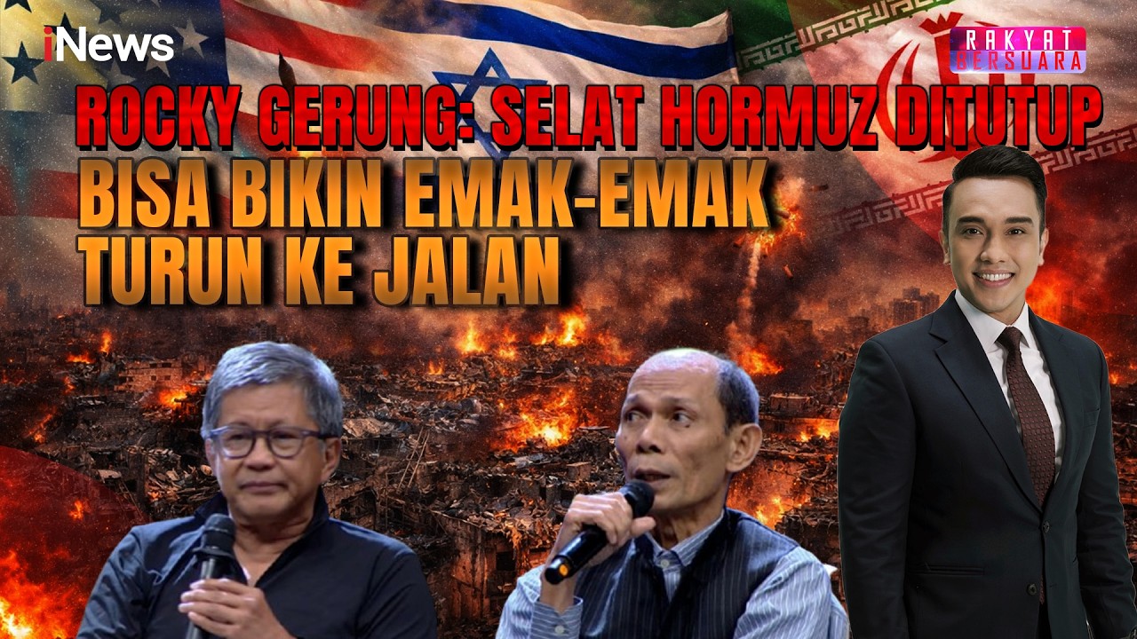 Gara-Gara Selat Hormuz Ditutup, Rocky Gerung: Emak-Emak Bisa Turun ke Jalan Ketok Piring