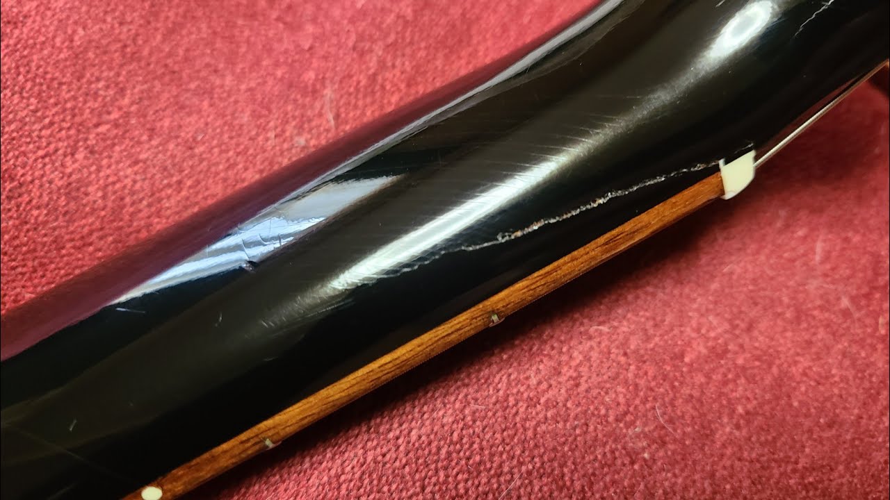 Gibson LPJR　ネックヒビ修理　フレット打ち直し