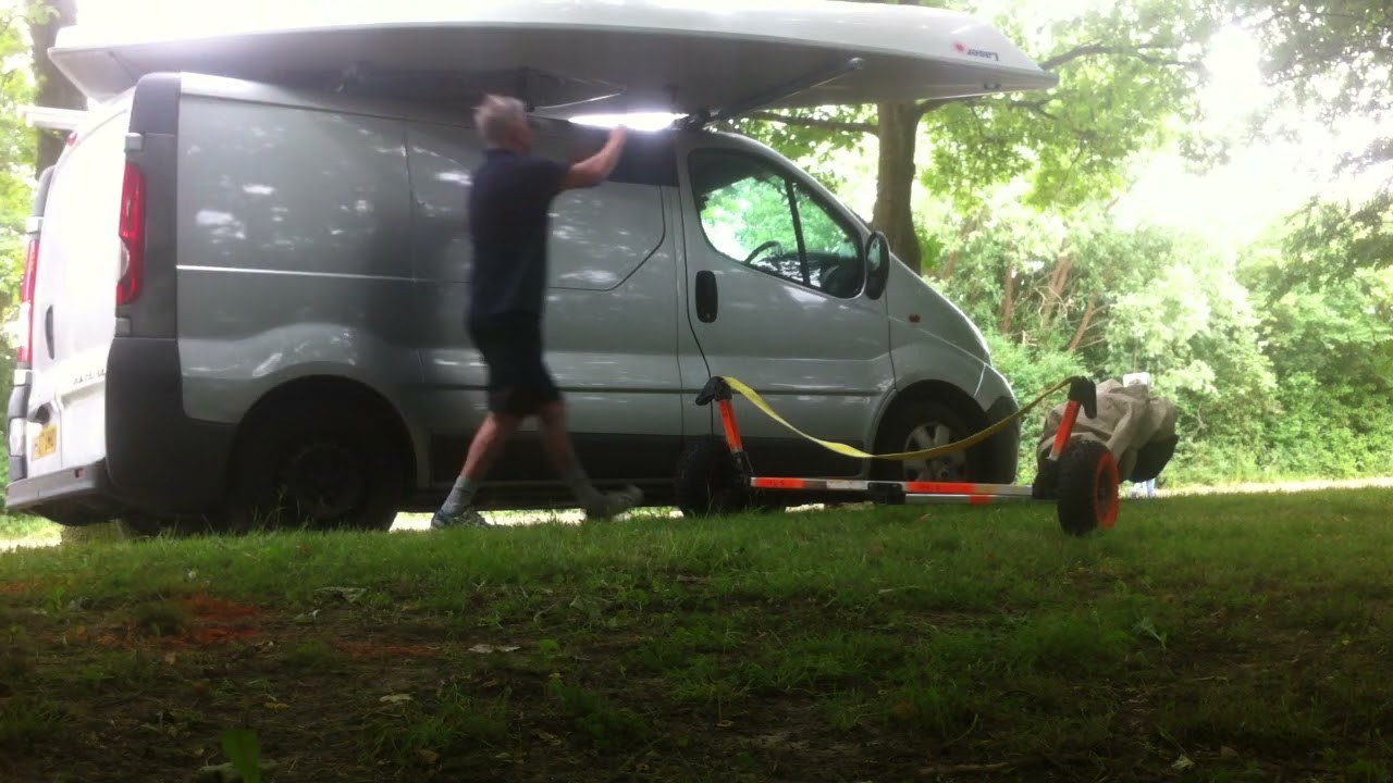How to get a Laser (ILCA) dinghy off the van by myself