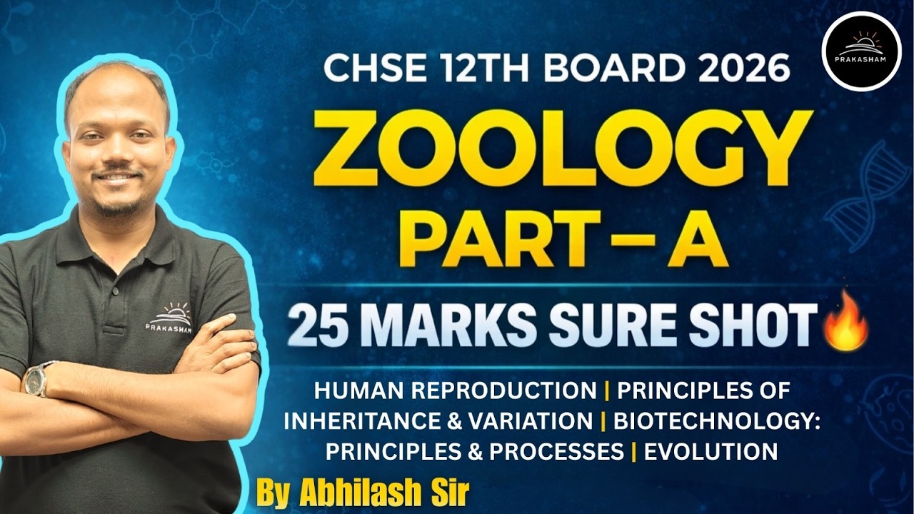 Biology Most Important Questions for CHSE 2026 | Long + Short + Very Short | By- Abhilash Sir