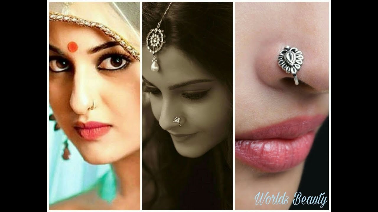 Ring Type Nose Stud / Nose Pin Ideas 2017-2018