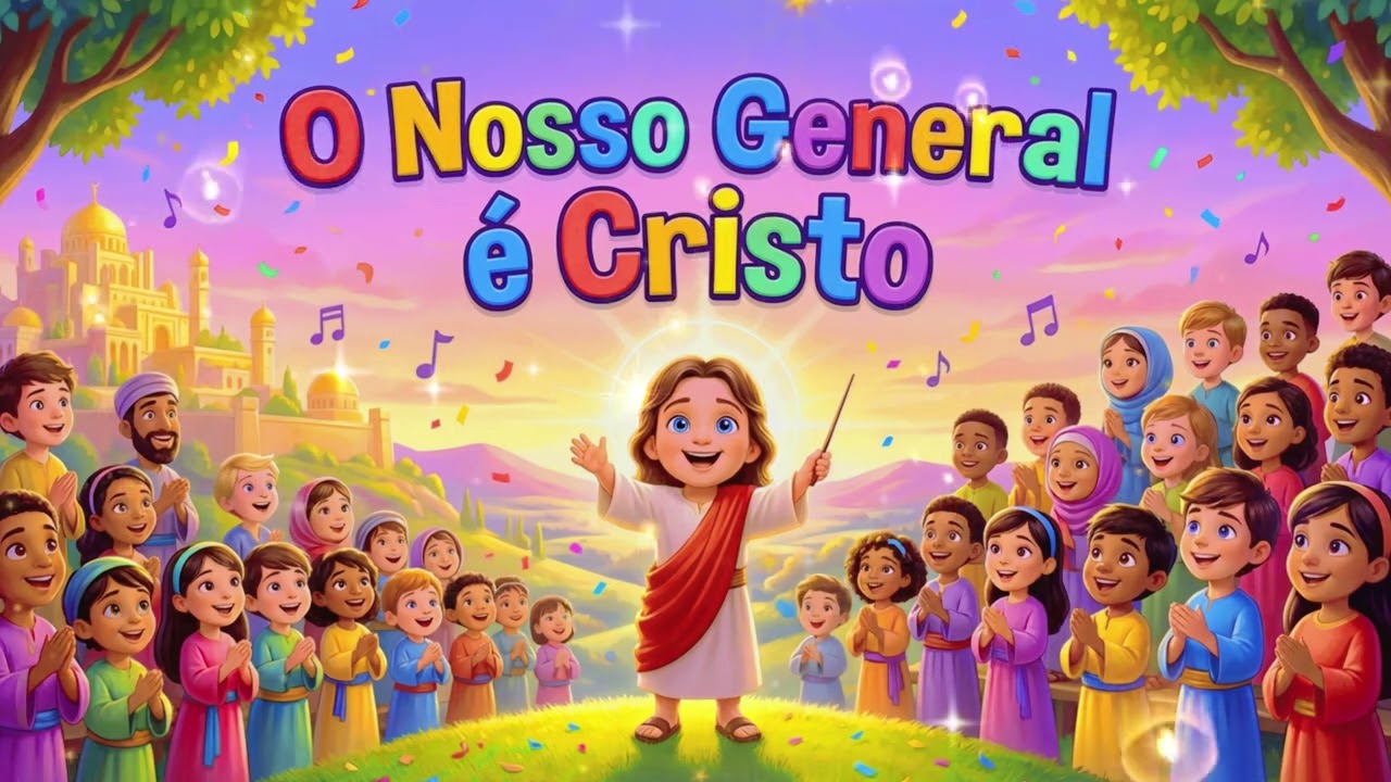 O NOSSO GENERAL É CRISTO 🛡️⚡ Louvor Kids | Louve Play Kids 🧒🎶