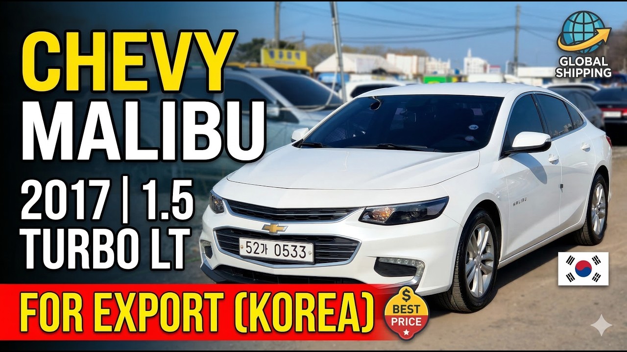 [FOR SALE] 2017 Chevrolet All New Malibu 1.5 Turbo LT (White) - Used Car Export from Korea