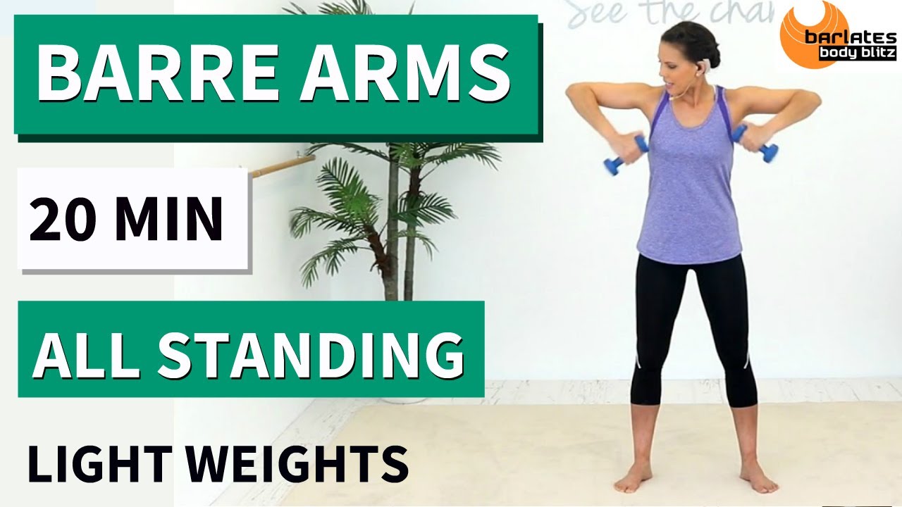 20 Min Standing Barre Arms Workout | Sculpt & Tone with Light Weights | No Floor Work Upper Body