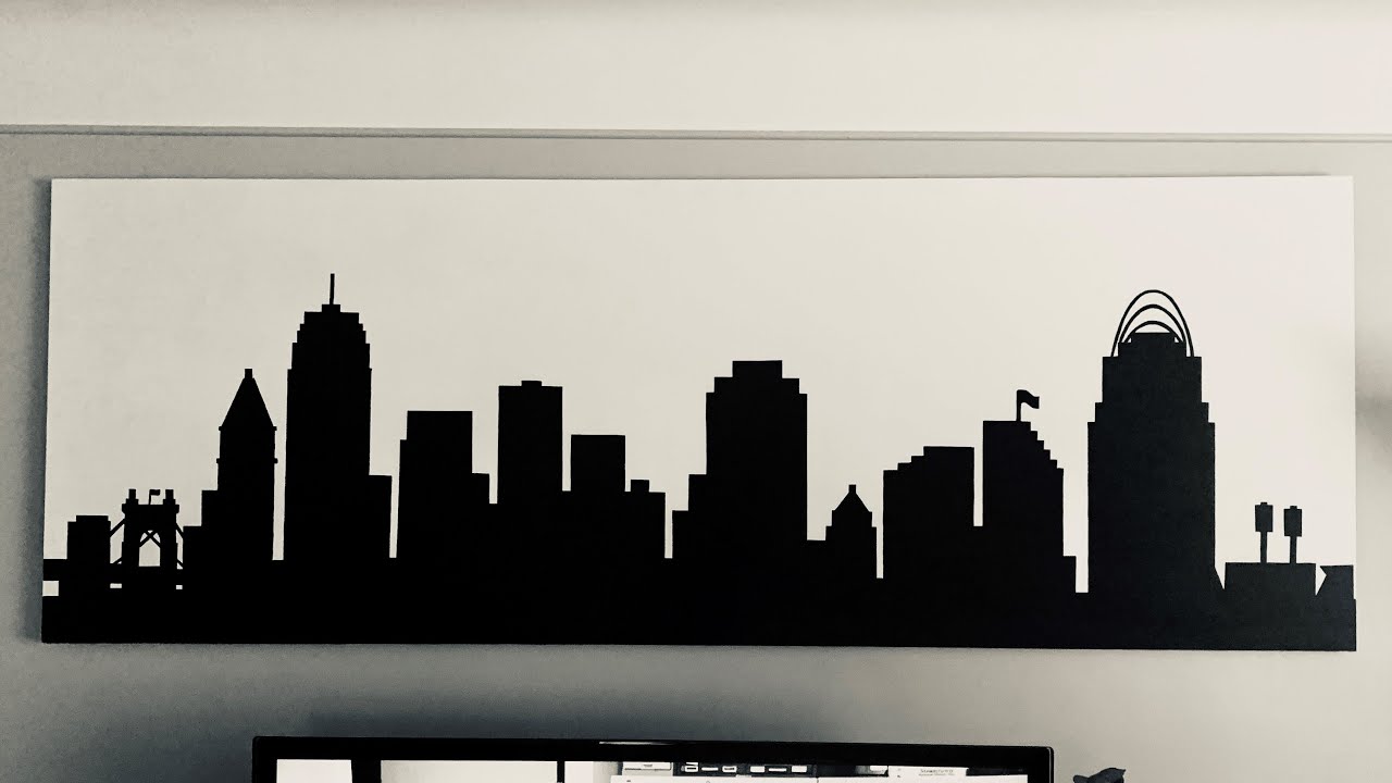 DIY Skyline WALL ART | Home Decor, Easy and Fun