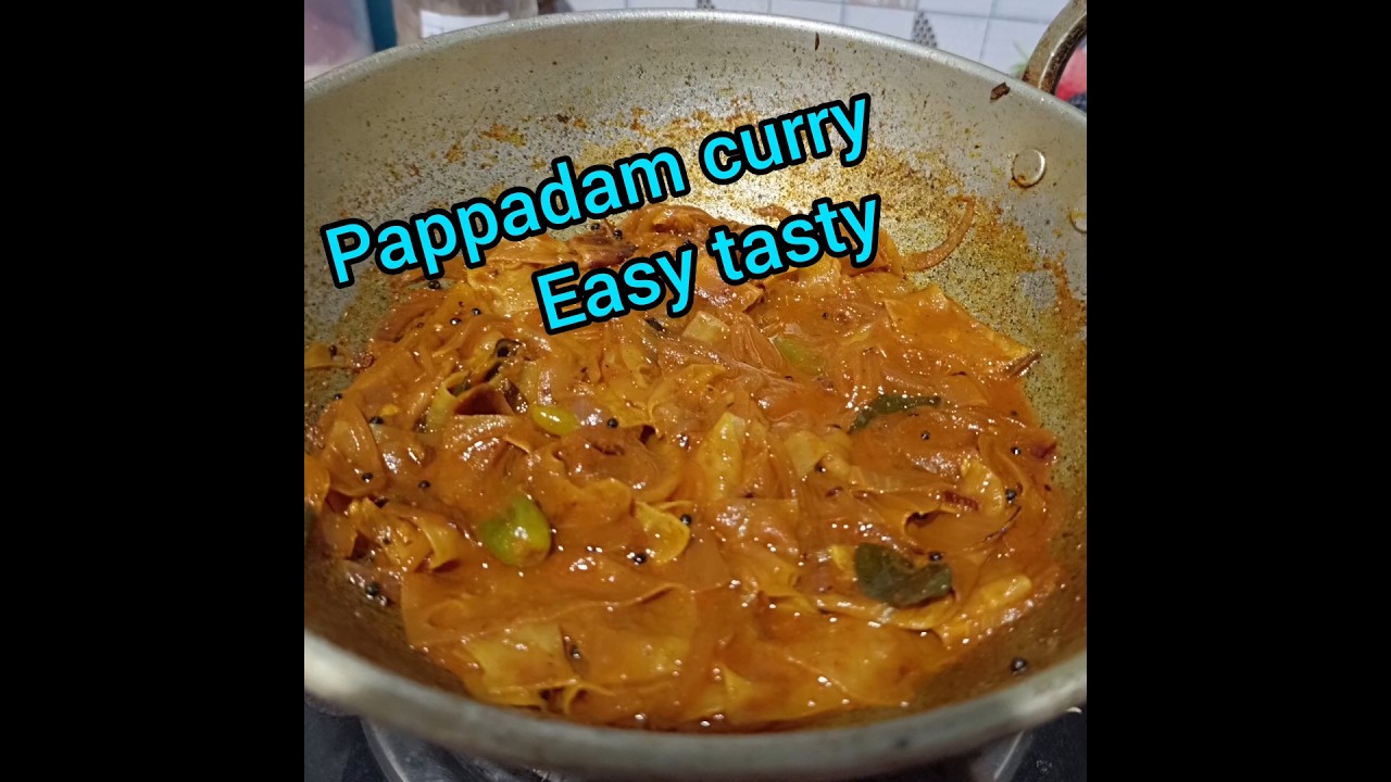 😋##pappadam curry😋 #easyrecipe #keralastyle #c #ooking #food #homecuisine simple curry #