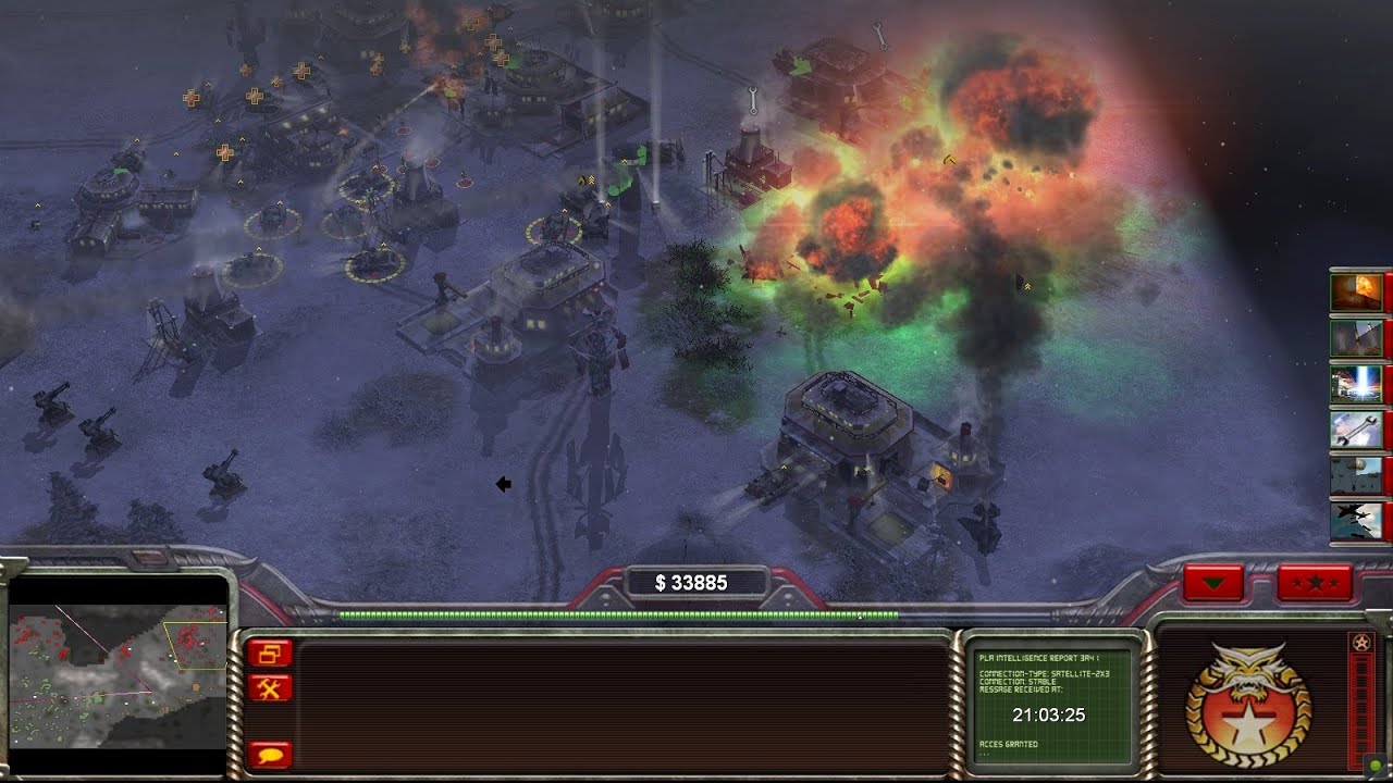 C&C Generals Zero Hour: Enhanced Mod - EPIC Boss General VS. 3 PLA Tank | Tomahawk Struck