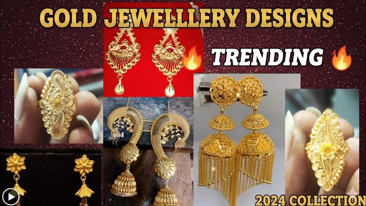 ✨  LATEST GOLD EARRING & RING DESIGNS | WEDDING JEWELLERY COLLECTION LITE WAIT 🔥@SagorLifestyle9135 