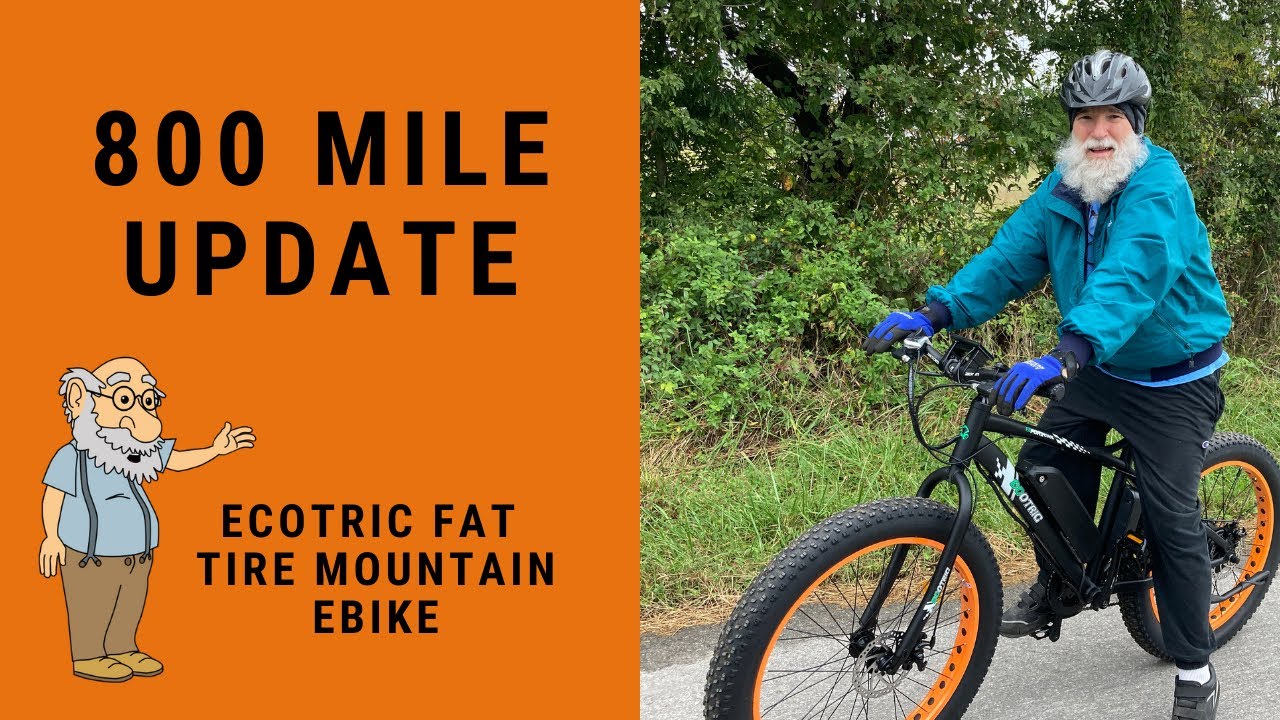 800 Mile Review: My New ECOTRIC Fat Tire Electric Bike Beach Snow Bicycle 26
