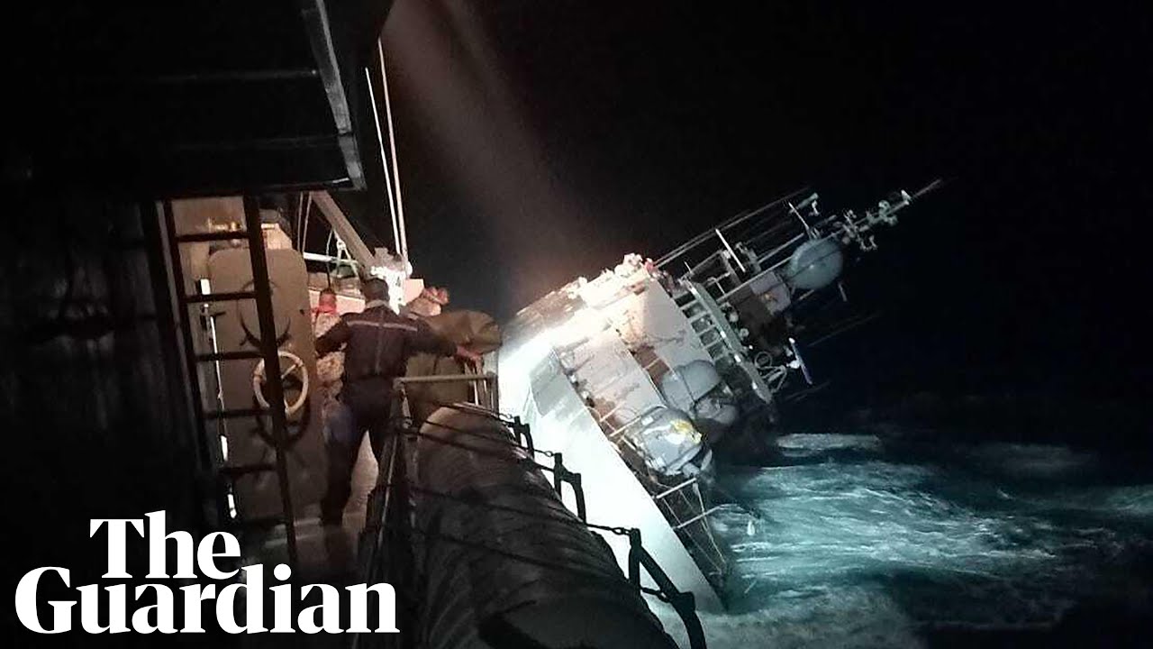 Thai navy warship sinks in rough waters amid search for survivors