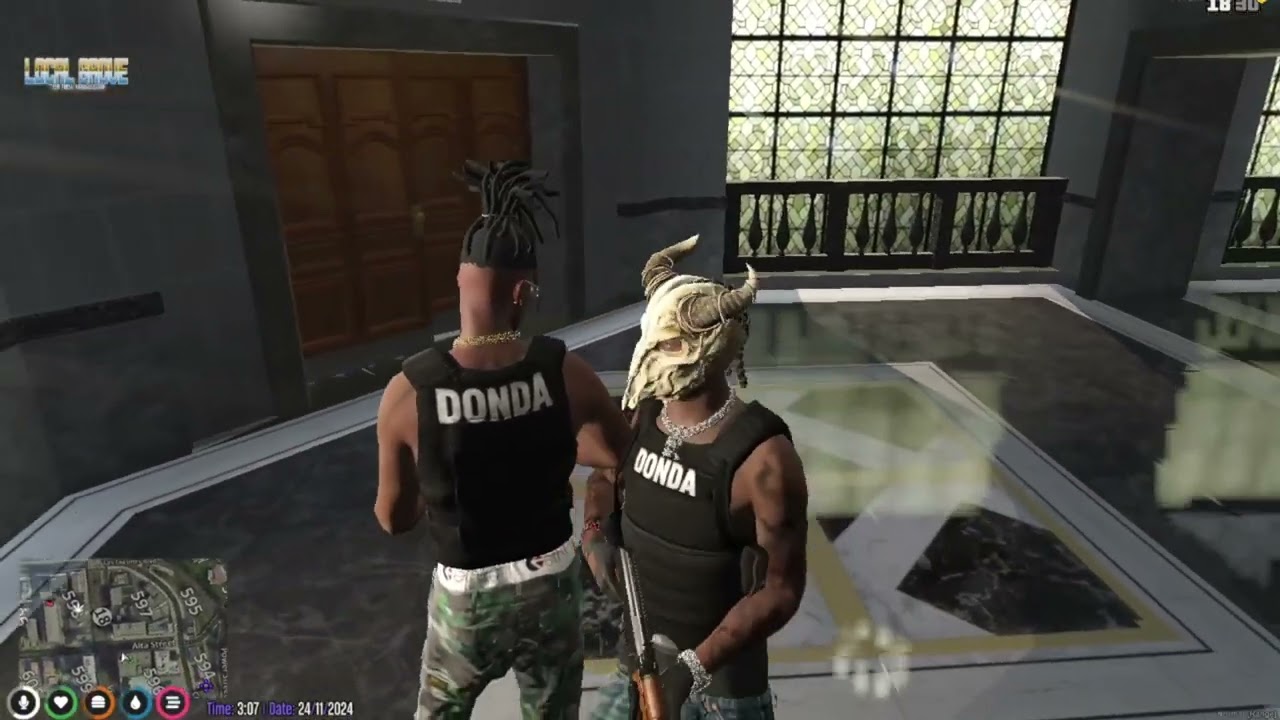 Local Grove: Donda Gets chased by Officer Fear. ( #gtarp #Fivem )