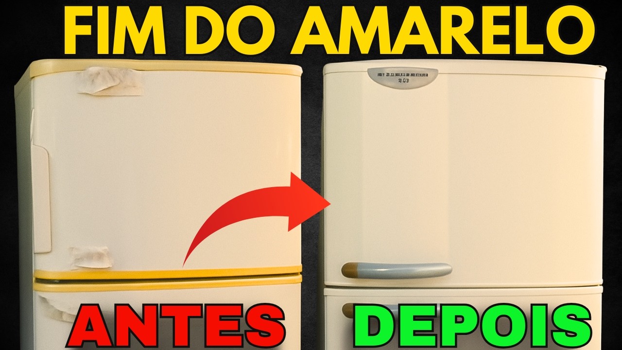 FIM DO AMARELO: Como Tirar o Amarelado da Geladeira e Eletrodomésticos [PASSO A PASSO SEM CLORO!]