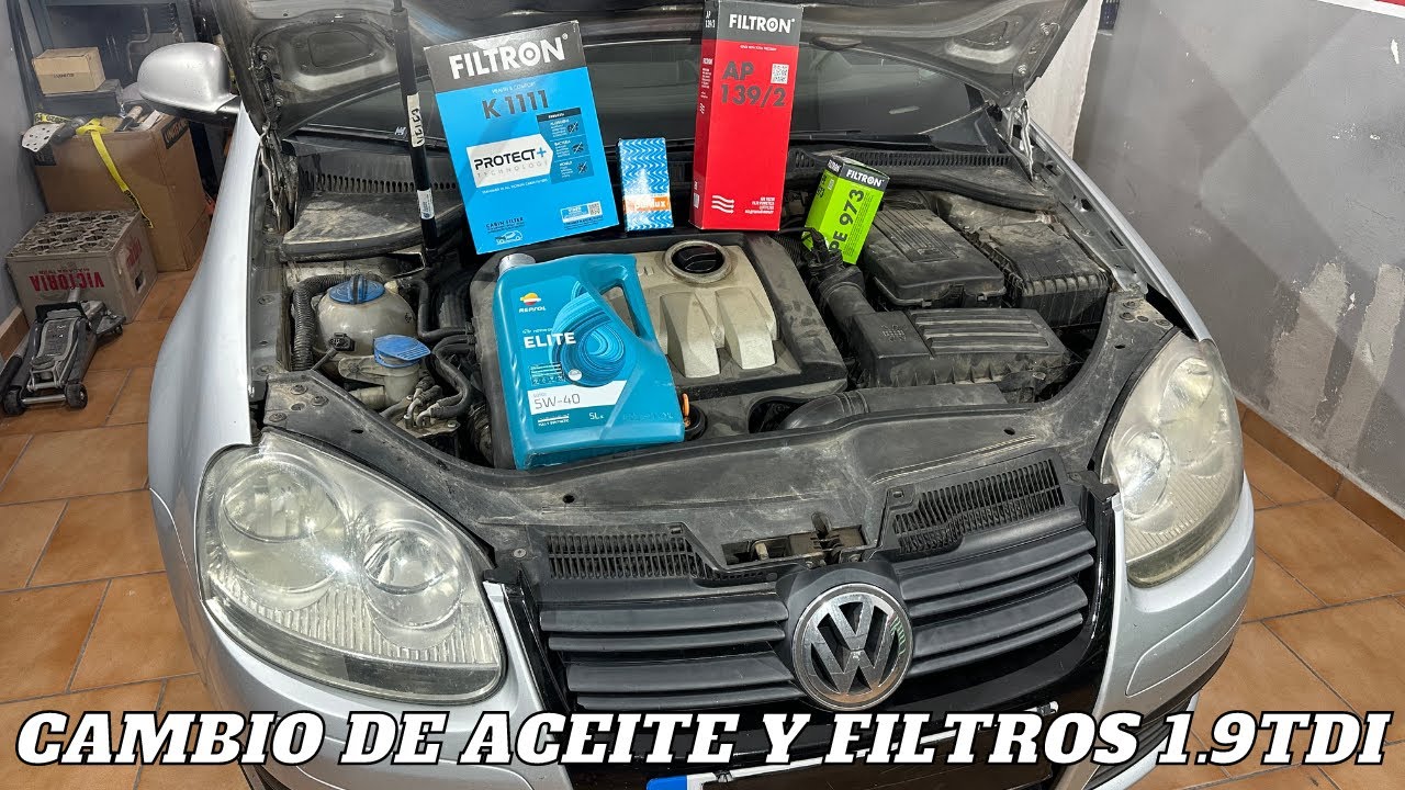 Mantenimiento cambio aceite y filtros Golf v 1.9 Tdi
