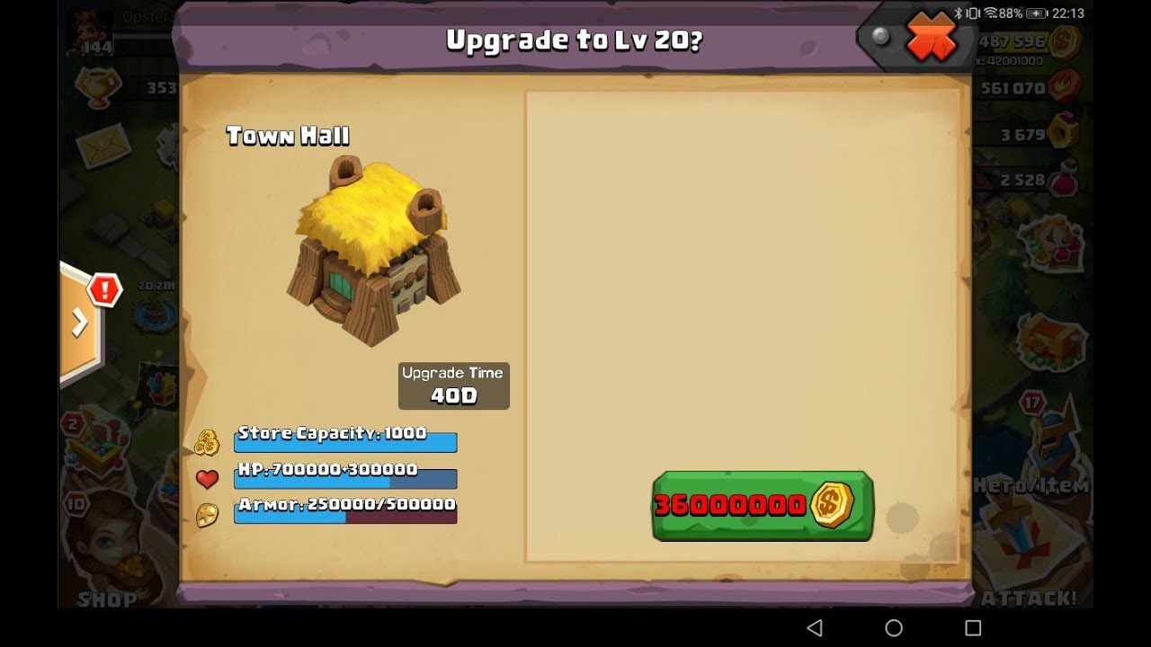 Clash Of Lords 2 Level 20 Town Hall, New Levels On All Buildings!?