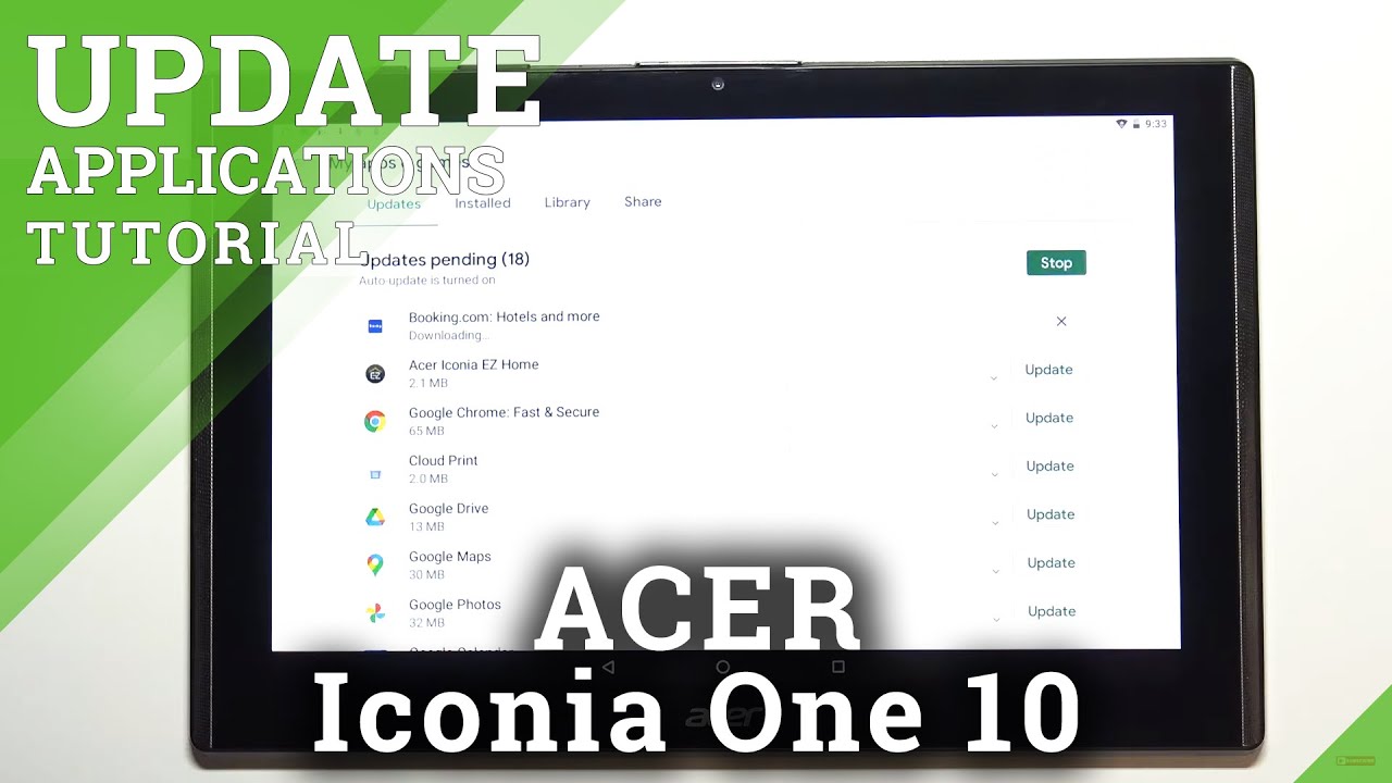 How to Update Apps in ACER Iconia One 10 – Download Latest App Version