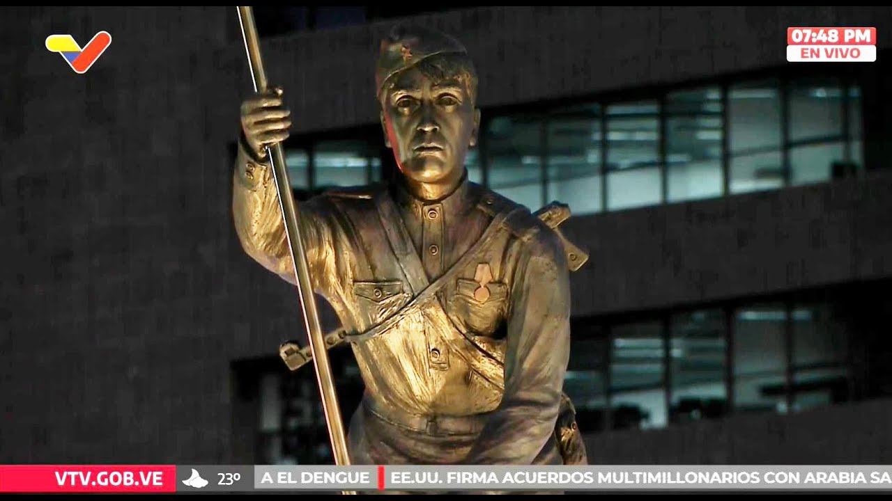 Inauguran monumento en Plaza Venezuela dedicado a la Victoria Soviética contra Alemania en 1945