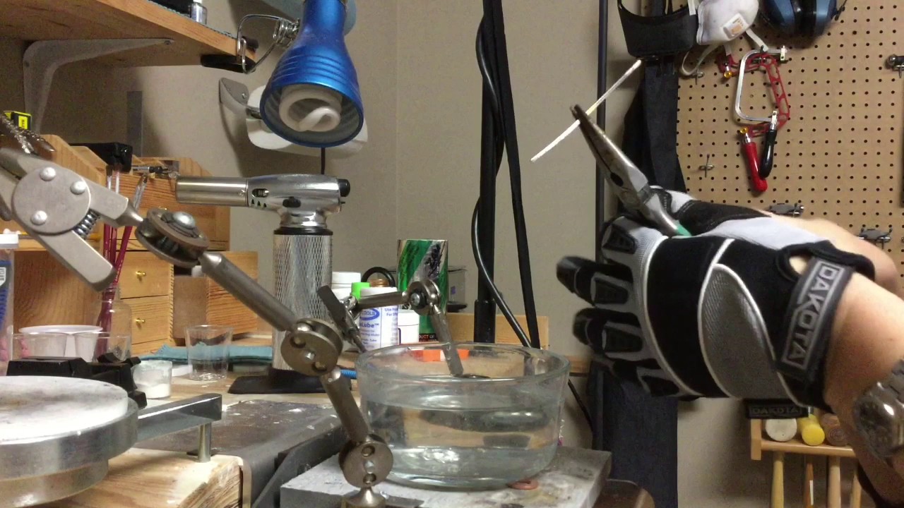 Water Casting Argentium Silver and Sterling Silver