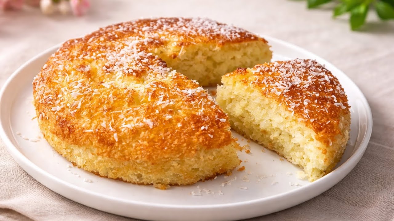 Got coconut and eggs? Make a healthy keto cake! No sugar! No flour!