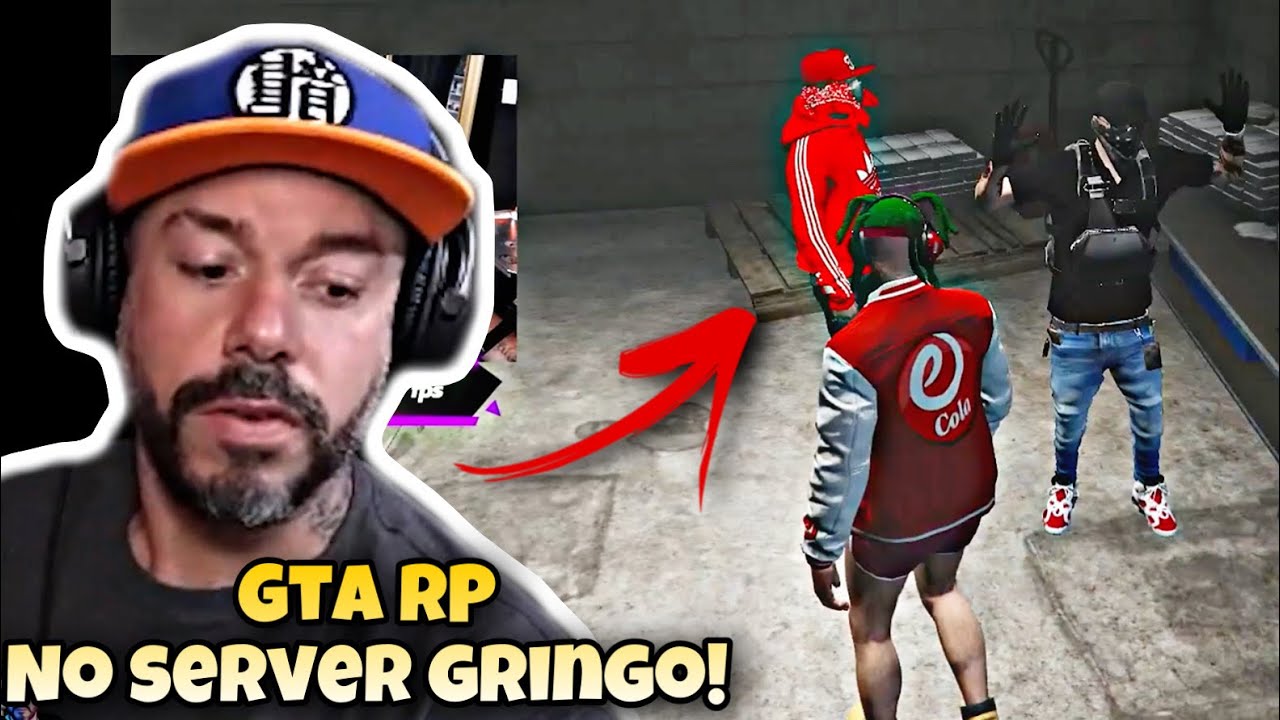 ENTREI EM UMA CIDADE DE GTA RP GRINGA! FALANDO PORTUGUES!
